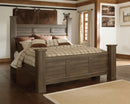 Juararo King Poster Bed, Dresser, Mirror and 2 Nightstands