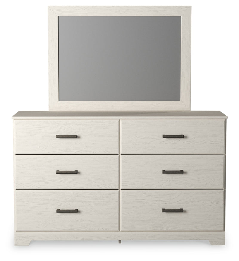Stelsie King Panel Bed, Dresser, Mirror and Nightstand