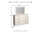 Stelsie Twin Panel Bed, Dresser and Mirror