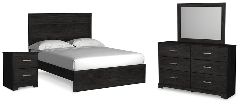 Belachime Queen Panel Bed, Dresser, Mirror, and Nightstand
