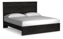 Belachime King Panel Bed and Nightstand