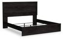 Belachime King Panel Bed and Nightstand