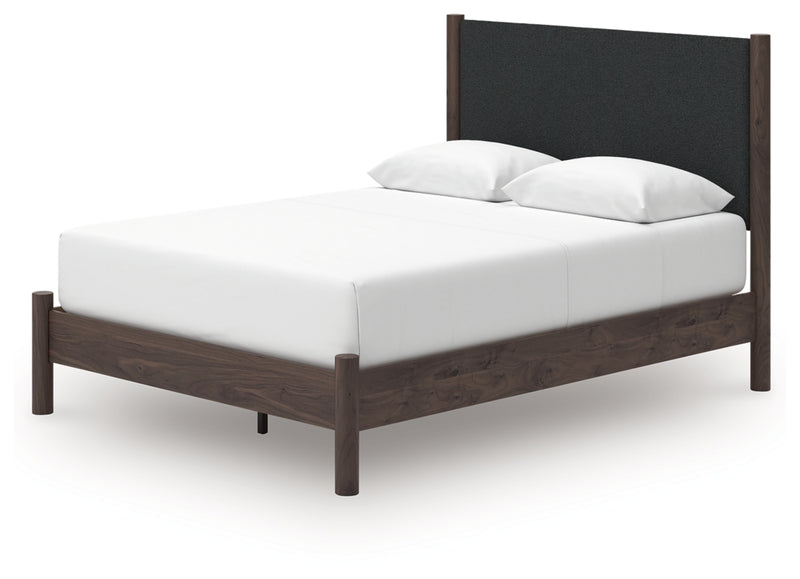 Pamytta Queen Upholstered Panel Platform Bed (Bed Size: Queen)
