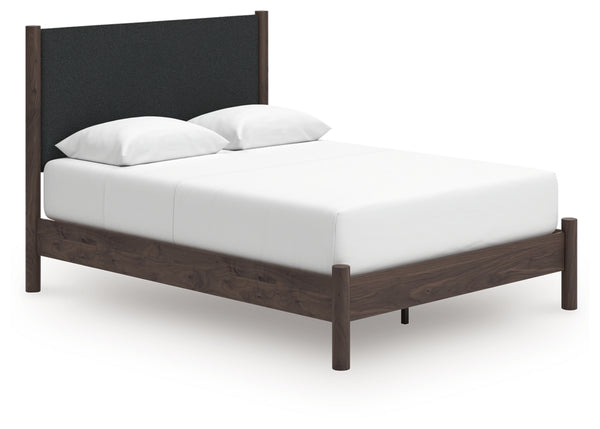 Pamytta Queen Upholstered Panel Platform Bed (Bed Size: Queen)