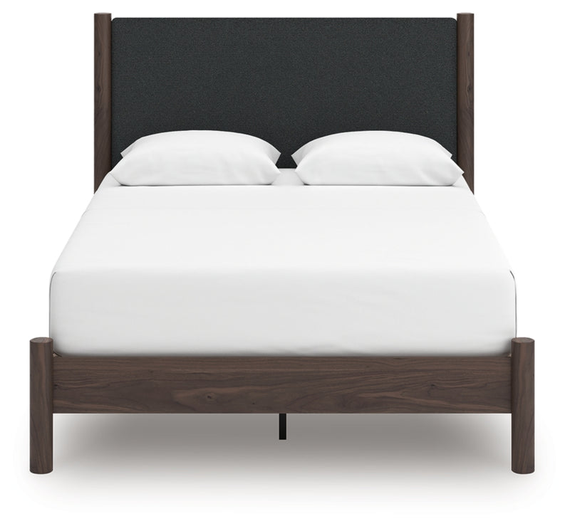 Pamytta Queen Upholstered Panel Platform Bed (Bed Size: Queen)