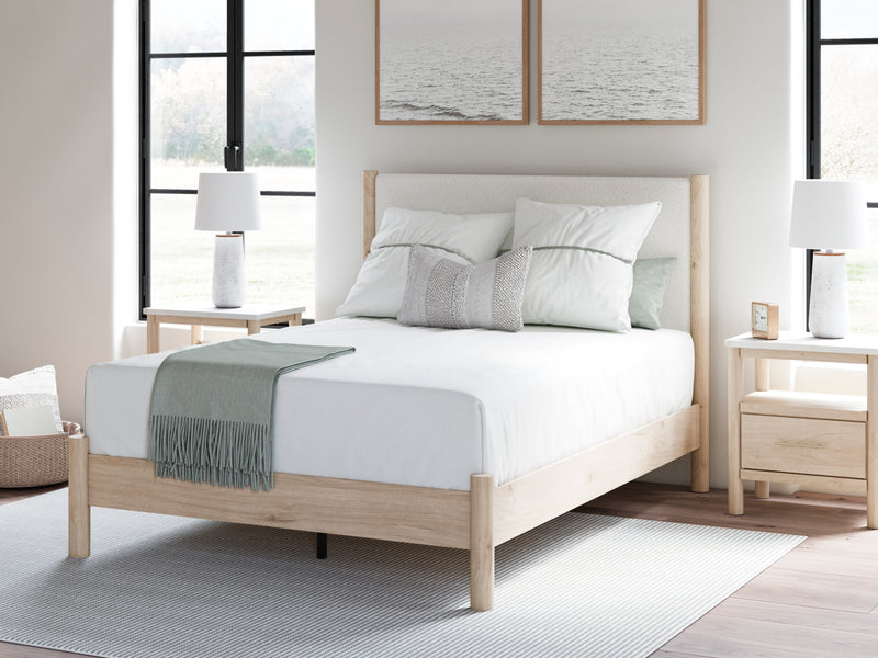 Cadmori Queen Panel Bed, Dresser, Mirror and Nightstand