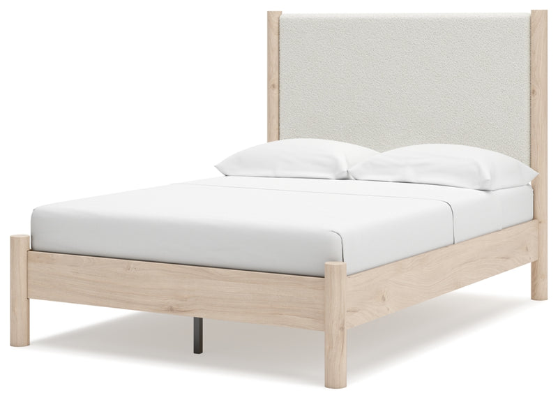 Cadmori Queen Upholstered Panel Bed (Bed Size: Full)