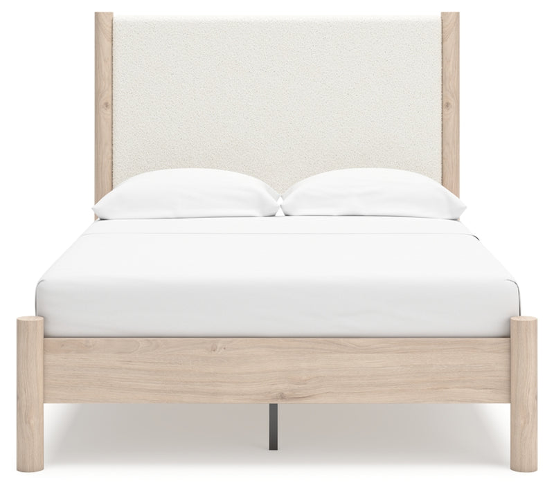 Cadmori Queen Upholstered Panel Bed (Bed Size: Full)