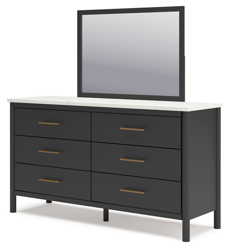 Cadmori King Panel Bed, Dresser, Mirror and Nightstand