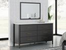 Cadmori King Panel Bed, Dresser, Mirror and Nightstand