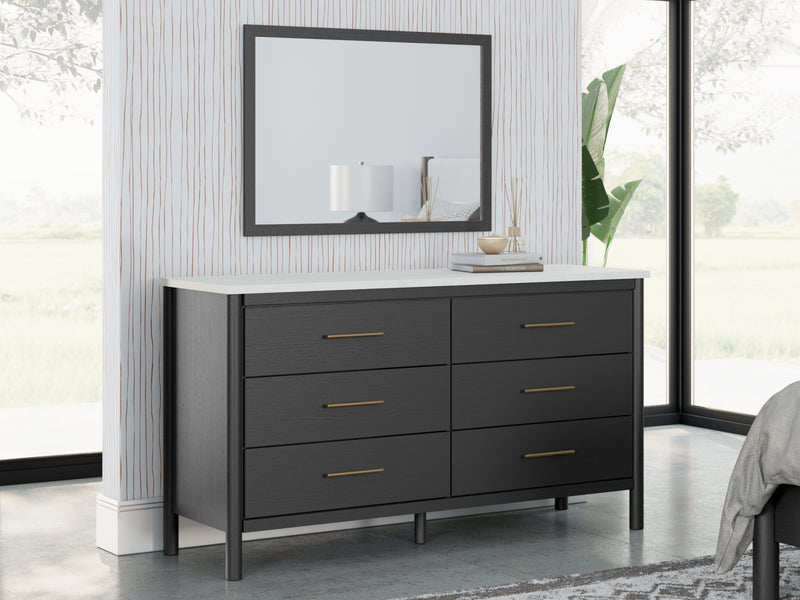 Cadmori King Panel Bed, Dresser, Mirror and Nightstand