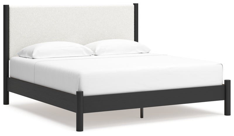Cadmori Queen Upholstered Panel Bed (Bed Size: King)