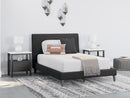 Cadmori Full Upholstered Bed with Roll Slats