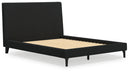 Cadmori Queen Upholstered Bed with Roll Slats (Bed Size: Queen)