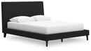 Cadmori Queen Upholstered Bed with Roll Slats (Bed Size: Queen)