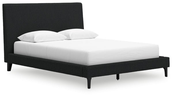 Cadmori Queen Upholstered Bed with Roll Slats (Bed Size: Queen)