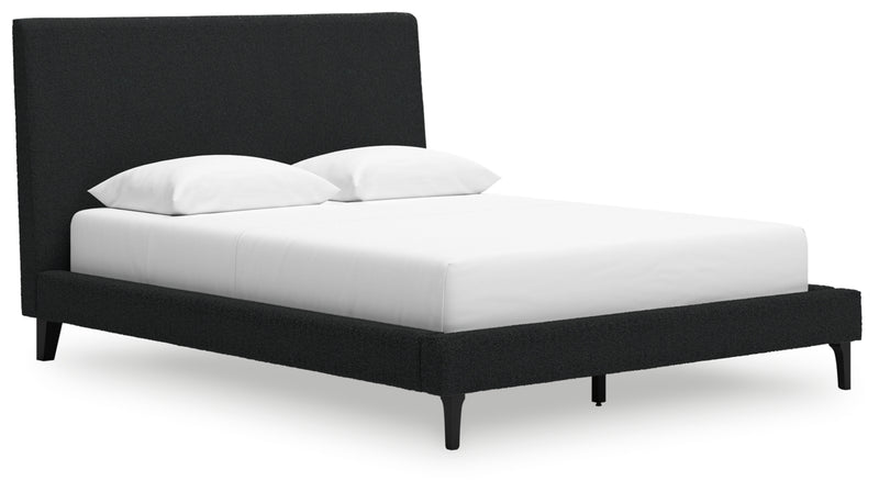 Cadmori Queen Upholstered Bed with Roll Slats (Bed Size: Queen)