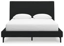 Cadmori Queen Upholstered Bed with Roll Slats (Bed Size: Queen)