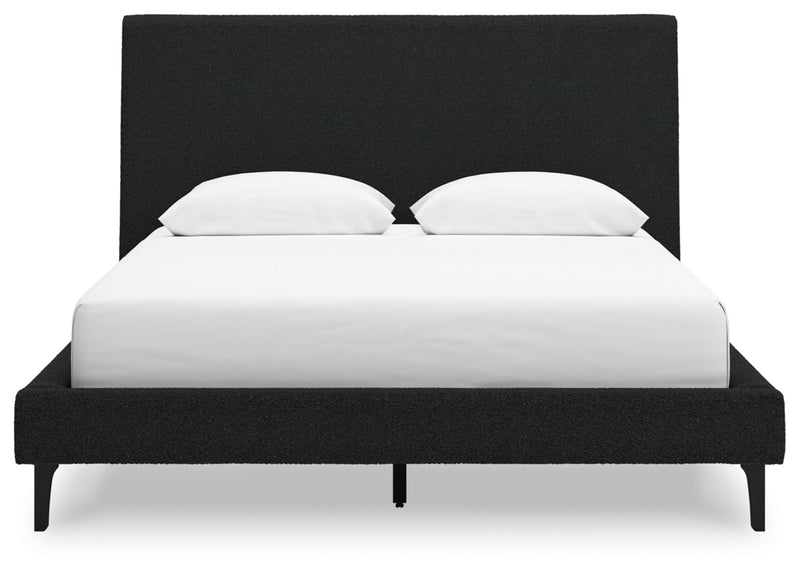 Cadmori Queen Upholstered Bed with Roll Slats (Bed Size: Queen)
