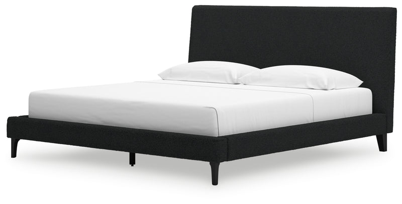 Cadmori Queen Upholstered Bed with Roll Slats (Bed Size: King)