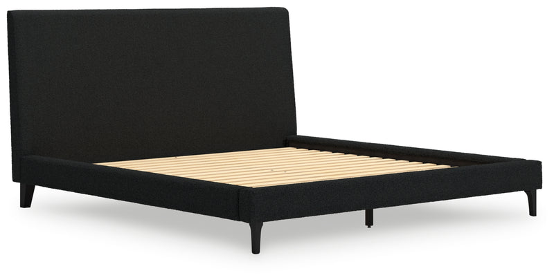 Cadmori Queen Upholstered Bed with Roll Slats (Bed Size: King)