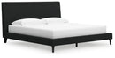 Cadmori King Upholstered Bed with Roll Slats