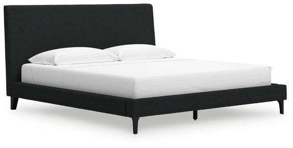 Cadmori King Upholstered Bed with Roll Slats