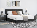 Cadmori Queen Upholstered Bed with Roll Slats (Bed Size: King)