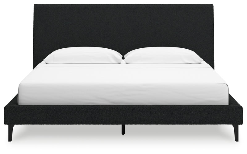 Cadmori Queen Upholstered Bed with Roll Slats (Bed Size: King)