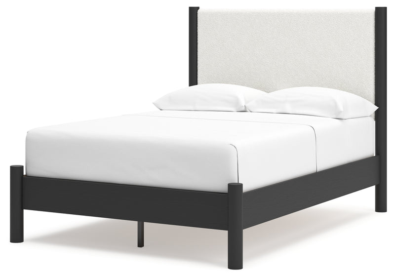 Cadmori Queen Upholstered Panel Bed (Bed Size: Full)