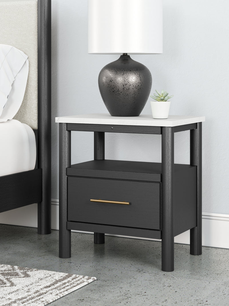 Cadmori Queen Panel Bed, Dresser, Mirror and Nightstand