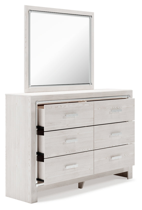 Altyra Queen Storage Bed, Dresser Mirror, Chest and 2 Nightstands