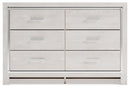 Altyra Full Upholstered Panel Bed, Dresser and Nightstand