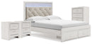 Altyra Queen Storage Bed, Chest and 2 Nightstands