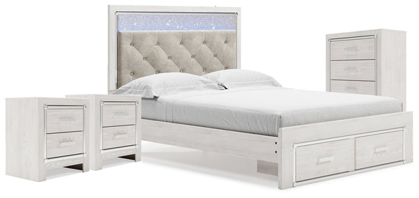 Altyra Queen Storage Bed, Chest and 2 Nightstands