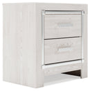 Altyra Queen Panel Storage Bed with Mirrored Dresser and Nightstand