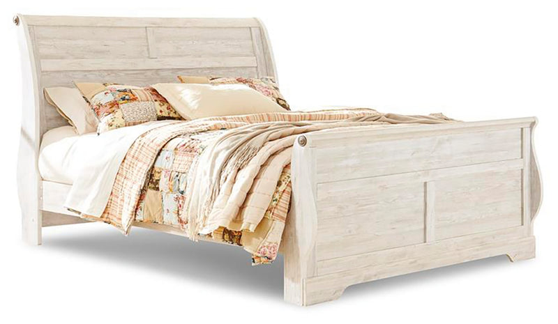 Willowton Queen Sleigh Bed (Bed Size: King)