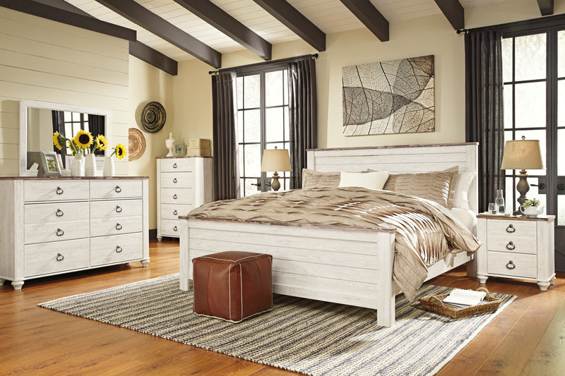Willowton Queen Panel Bed (Bed Size: California King)