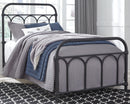 Nashburg Queen Metal Bed (Bed Size: Twin)
