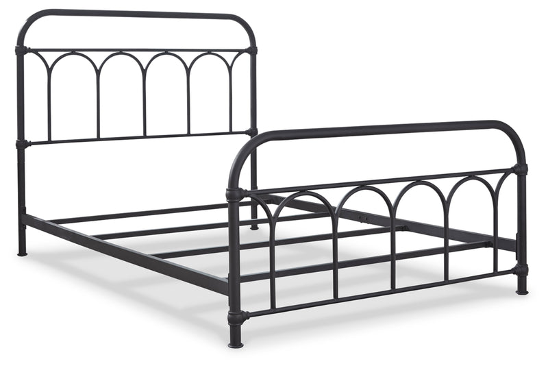 Nashburg Queen Metal Bed (Bed Size: Full)