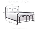 Nashburg Queen Metal Bed (Bed Size: Full)