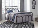 Nashburg Queen Metal Bed (Bed Size: Full)