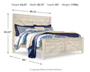 Bellaby Queen Crossbuck Panel Bed (Bed Size: King)