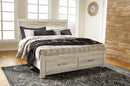 Bellaby Queen Platform Bed with 2 Storage Drawers (Bed Size: King)