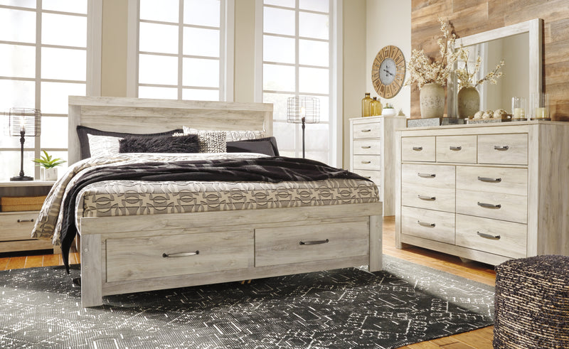 Bellaby Queen Platform Bed with 2 Storage Drawers (Bed Size: King)