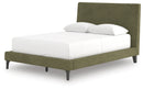 Chirason Full Upholstered Bed with Roll Slats