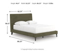 Chirason Full Upholstered Bed with Roll Slats