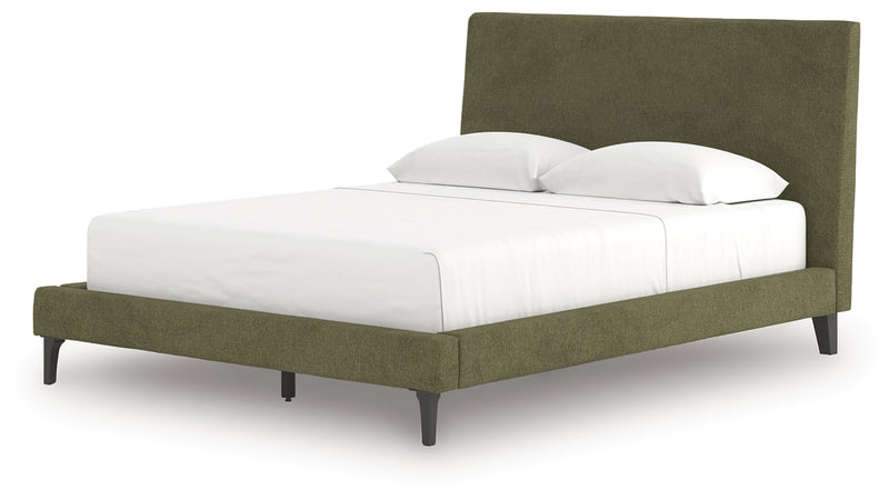Chirason Queen Upholstered Bed with Roll Slats