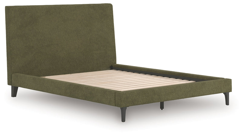 Chirason Queen Upholstered Bed with Roll Slats