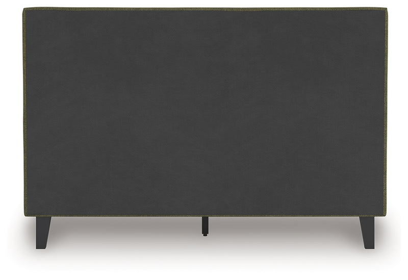 Chirason Queen Upholstered Bed with Roll Slats